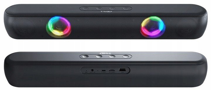 Bluetooth Reproduktor Bezdrátový Soundbar Rgb Aux