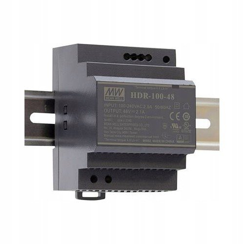 Napájecí adaptér Din 48V/100W/1.92A HDR-100-48 Mean Well