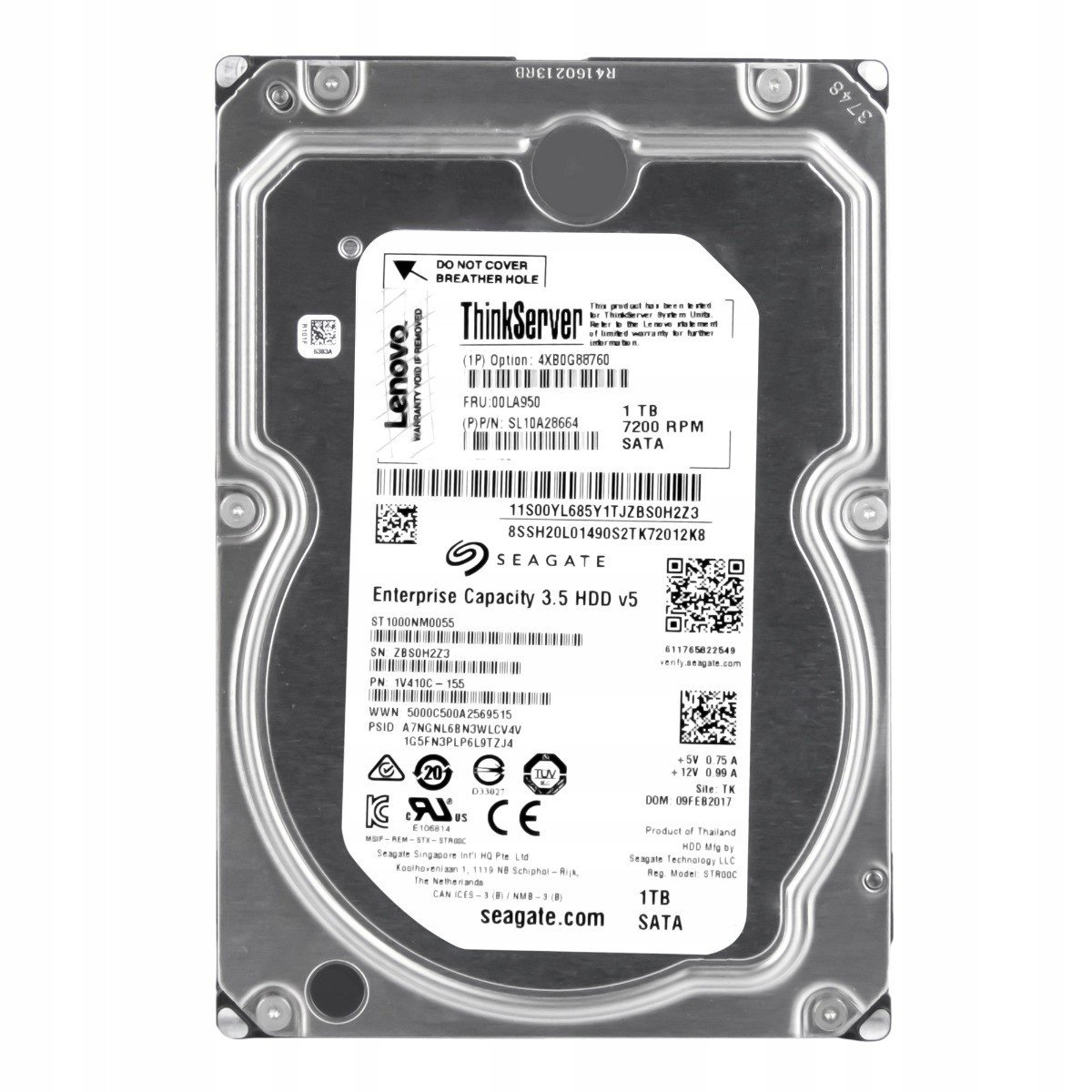 Lenovo 00LA950 1TB 7.2K Sata III 3.5' ST1000NM0055