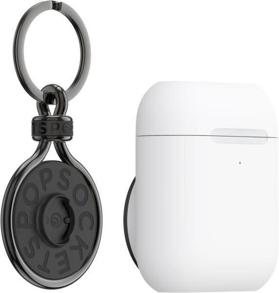 Pouzdro Popsockets Apple AirPods s klíčenkou White