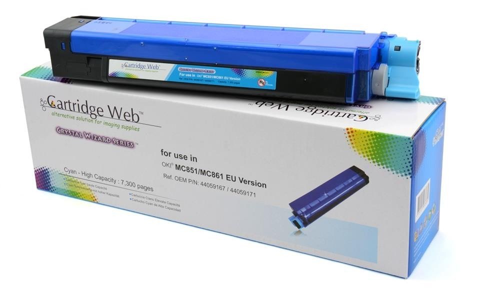 Toner Cartridge Web Cyan Oki MC851 náhradní 44059