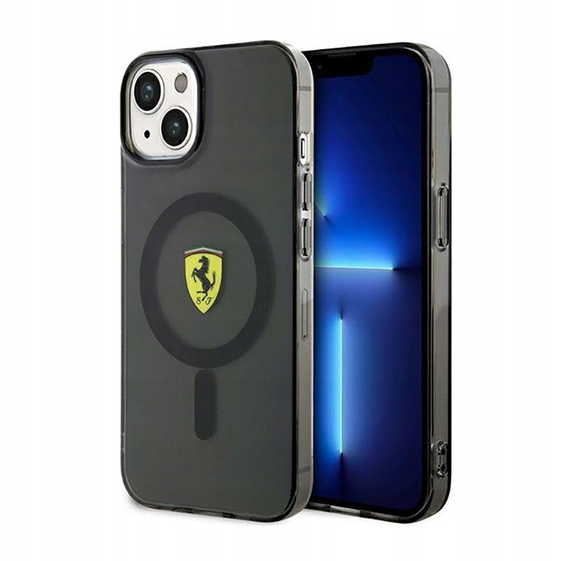 Ferrari Translucent MagSafe Kryt na iPhone 14 (Černý