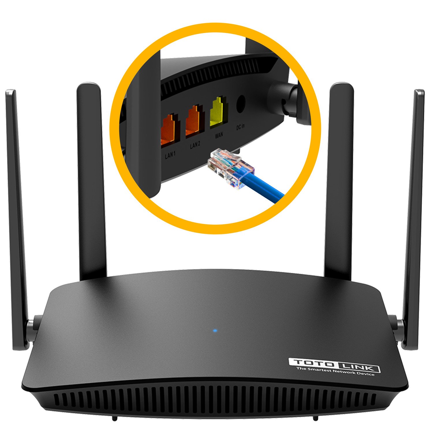 WiFi router Totolink A720R AC1200 Dual Band 3xRJ45