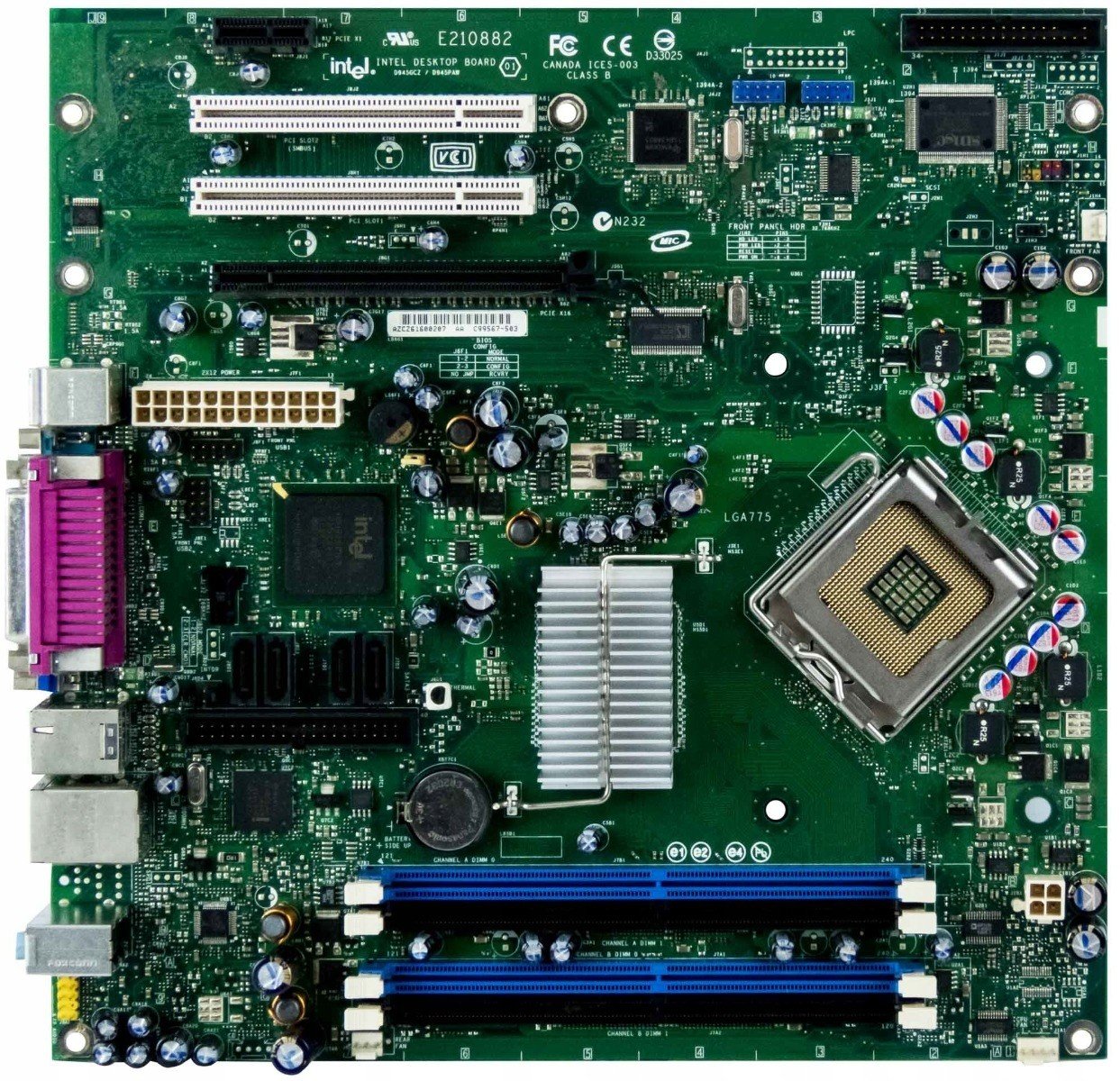 Intel D945GCZ D945PAW 775 DDR2 C99567-503 Eatx