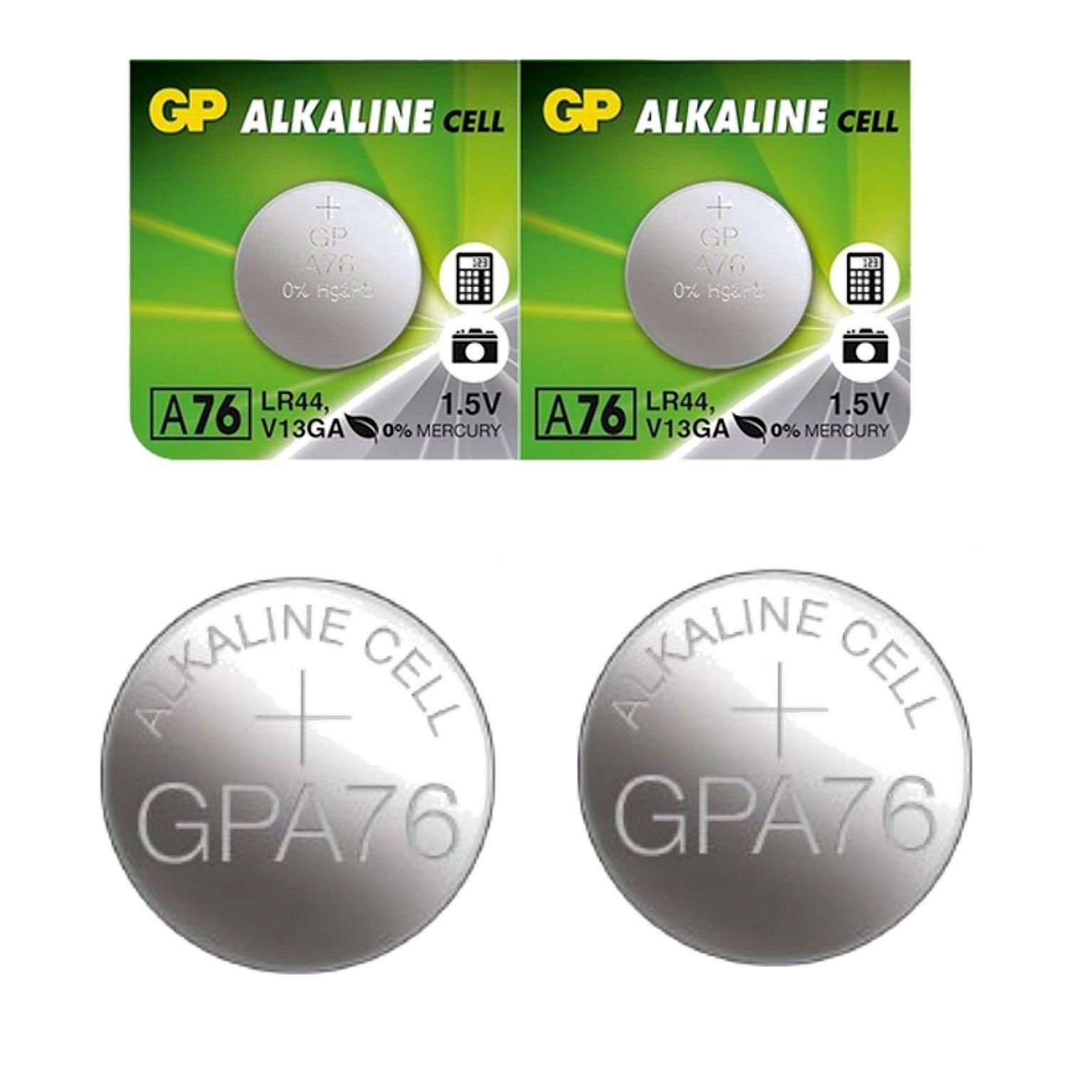 2x AG13 Gp Alkalické Příslušenství LR44 A76 1154 G13