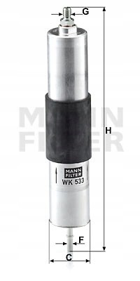 Palivový filtr Mann-filter WK533