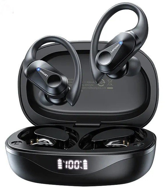 Tws bezdrátová sluchátka Lenovo LP75 černá