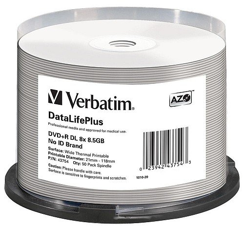 Verbatim Dvd+r 8,5GB DL 43754 MKM03b Thermal ks50