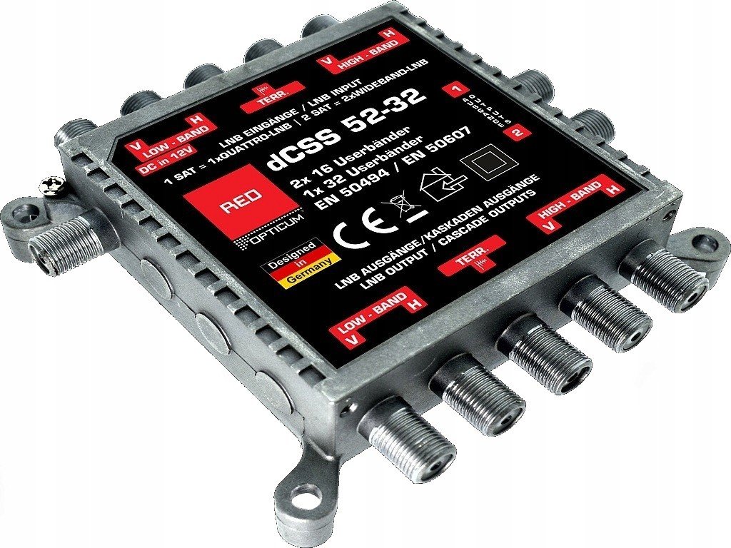 Multipřepínač dCSS II 52-32 Opticum 2x16UB Evobox