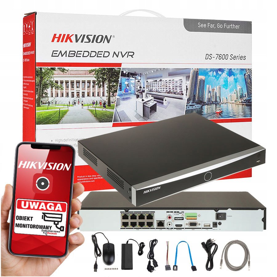 Hikvision DS-7608NXI-K2/8P rekordér pro 8 kamer