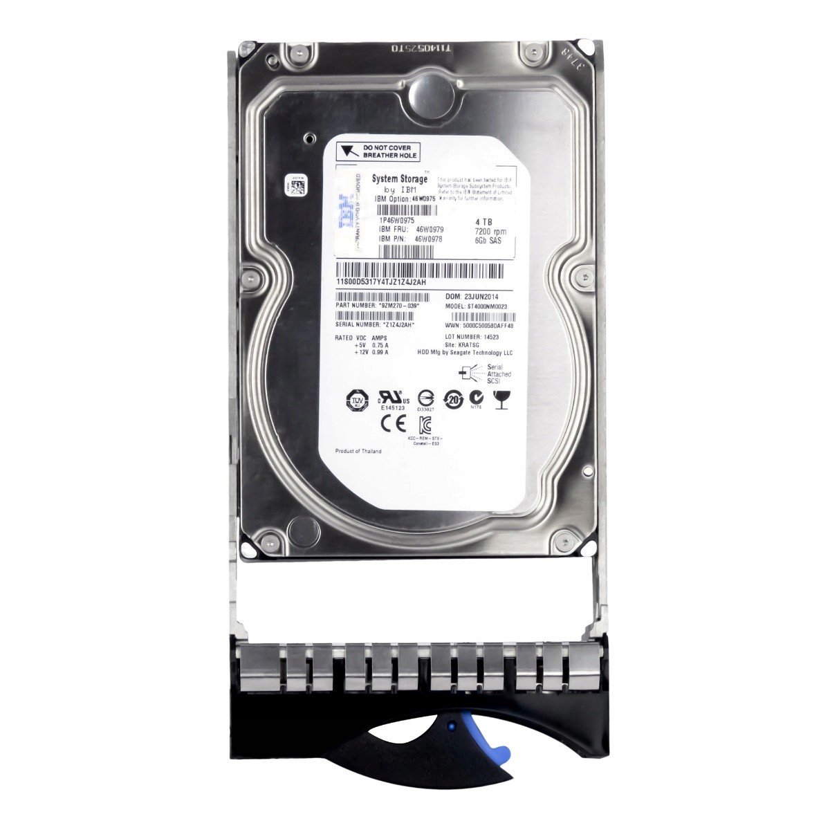 Ibm 46W0979 4TB 7.2K 32MB SAS-2 3.5'' 46W0978