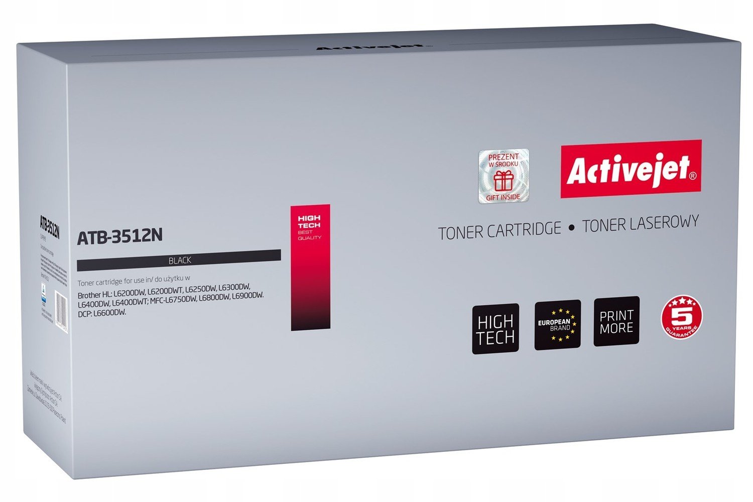 Toner ActiveJet ATB-3512N Brother černý TN-3512