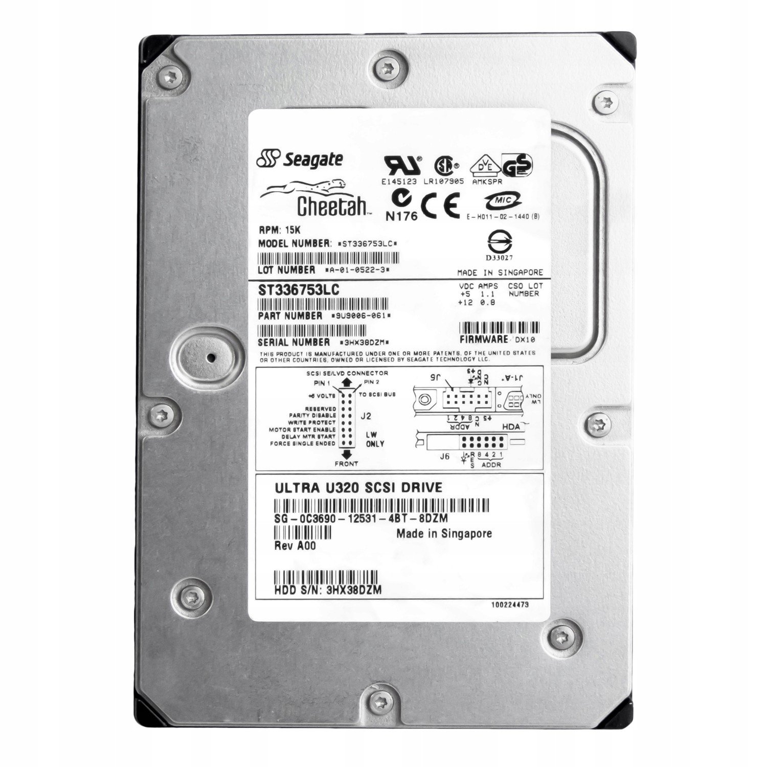 Dell 0C3690 36GB 15K Scsi U320 3,5'' ST336753LC