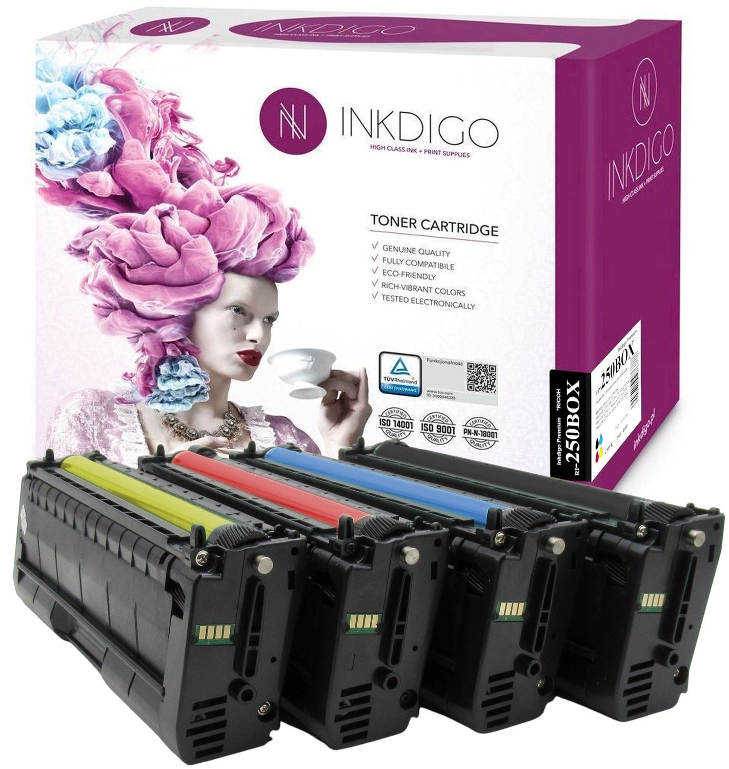 4x Toner náhradní pro Ricoh Aficio Spc 250 260 261