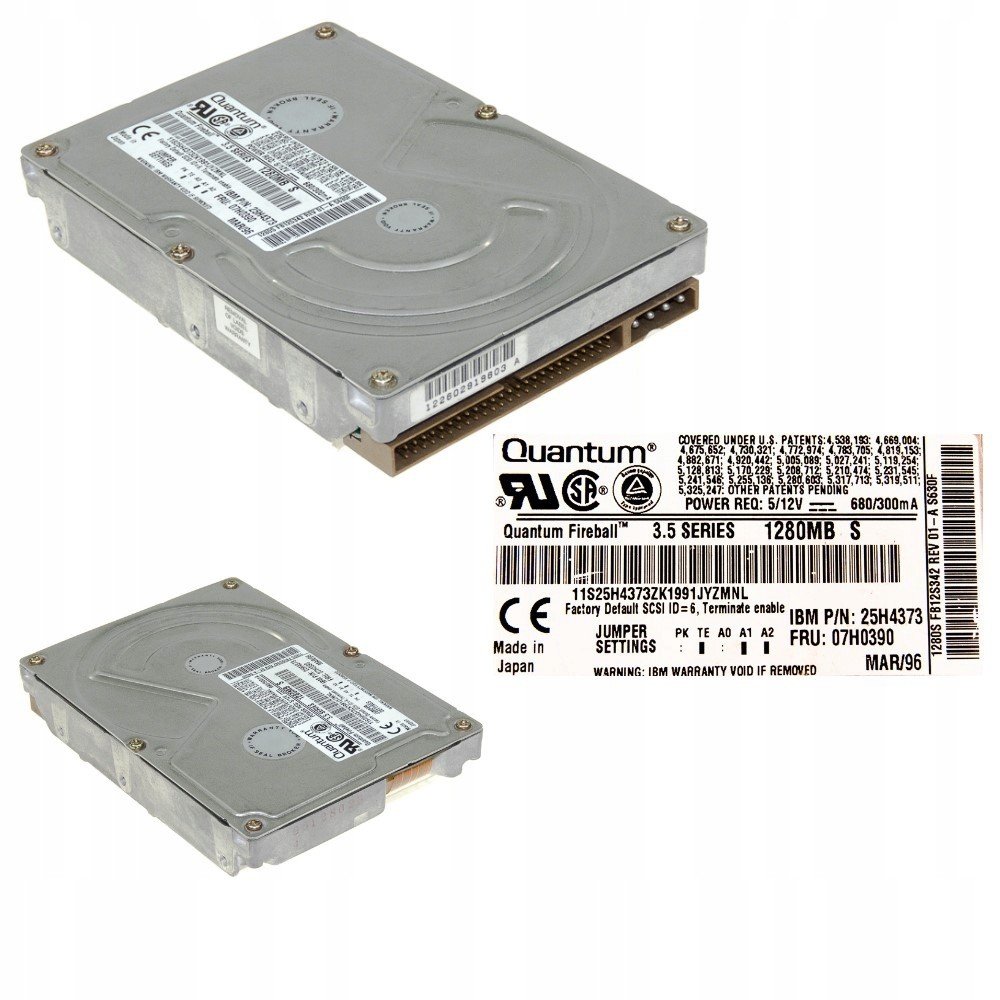 Hdd Ibm 07H0390 FB12S012 1,2 Gb Scsi 3,5''