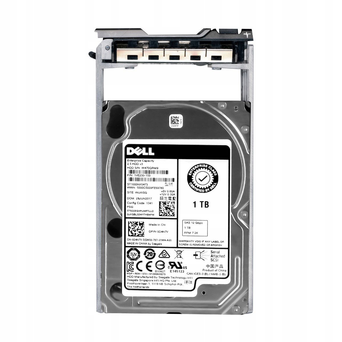 Dell 0D4N7V 1TB 7,2K 128MB SAS-3 2,5' ST1000NX0473