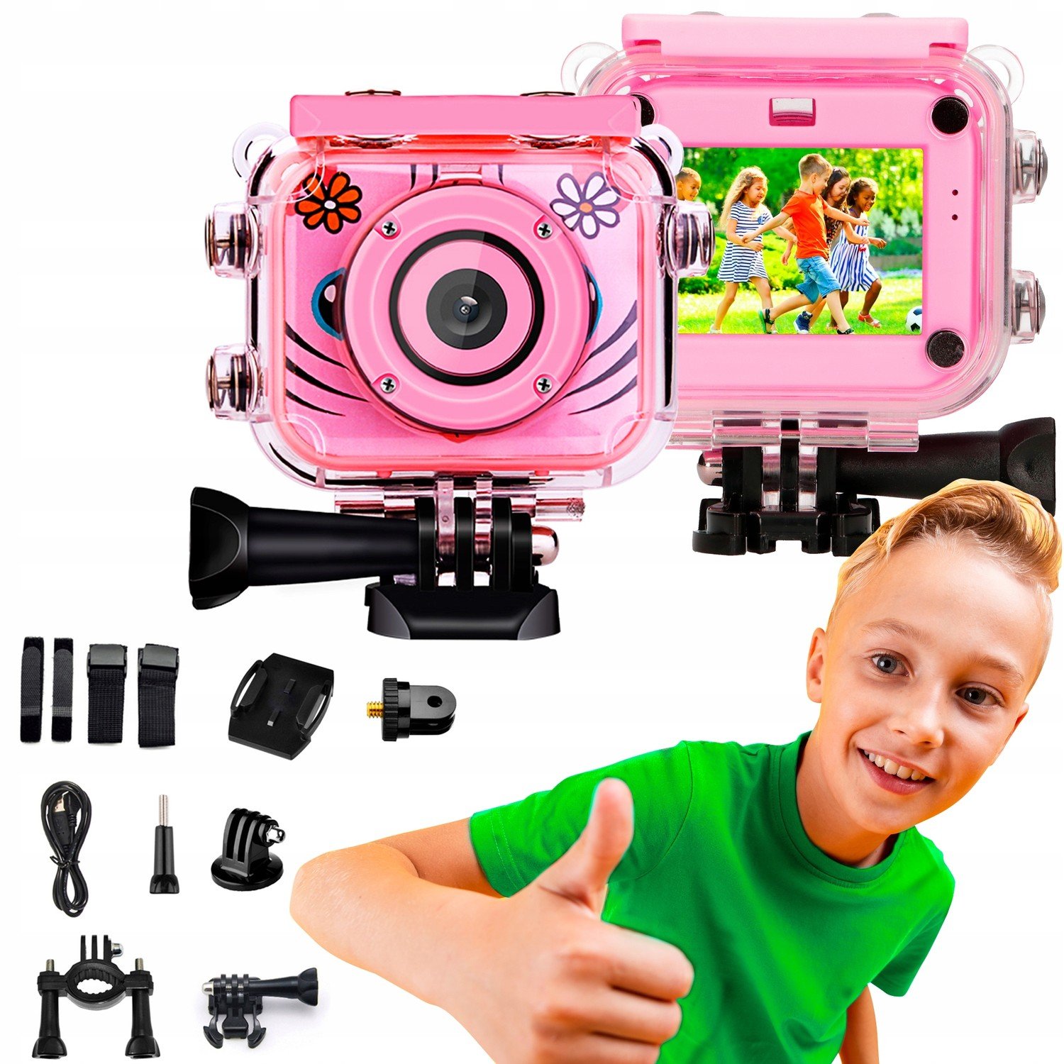 Sportovní Kamera Digitální Fotoaparát Pro Děti 1080P