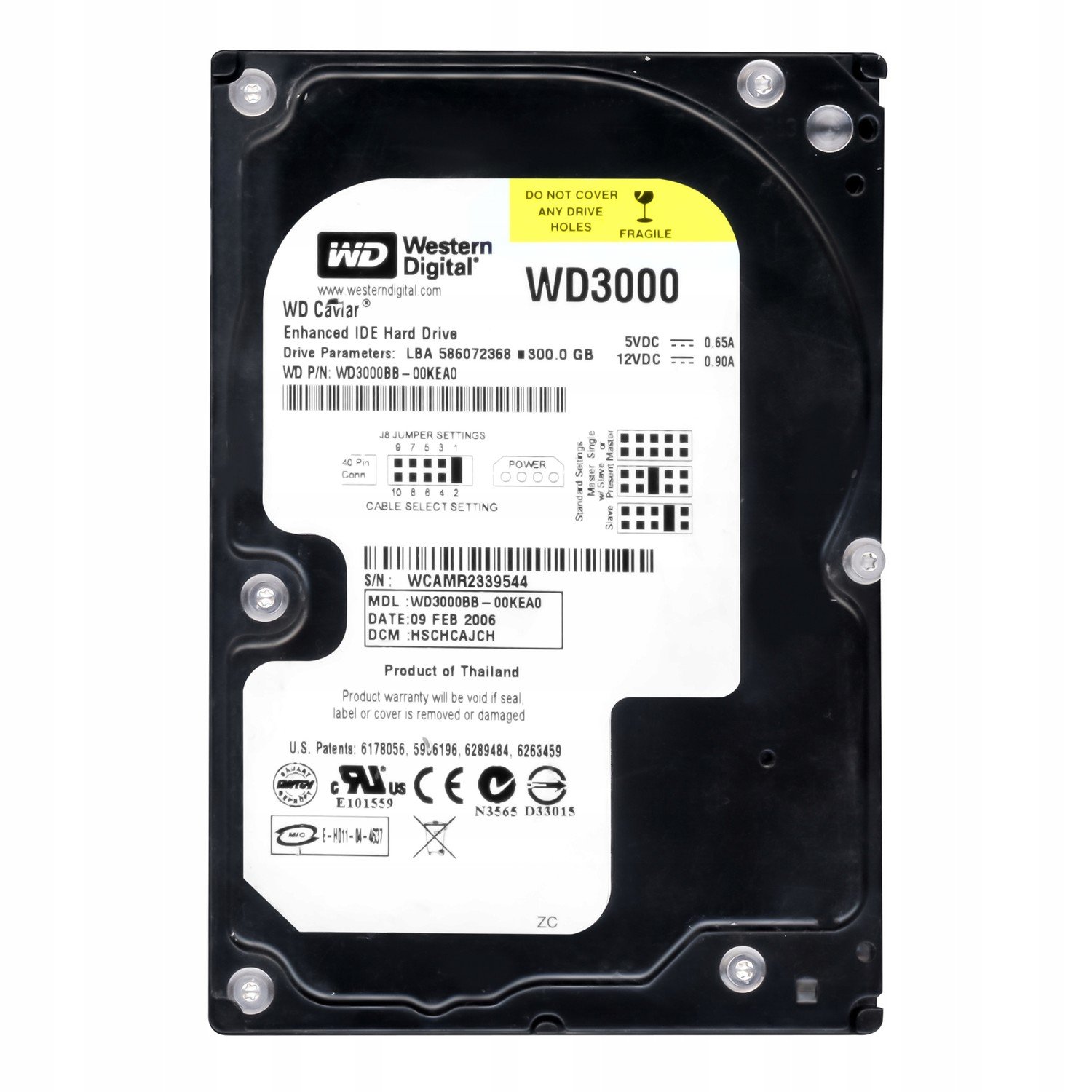 Wd Caviar 300GB 7.2K 2MB Ata 3.5'' WD3000BB