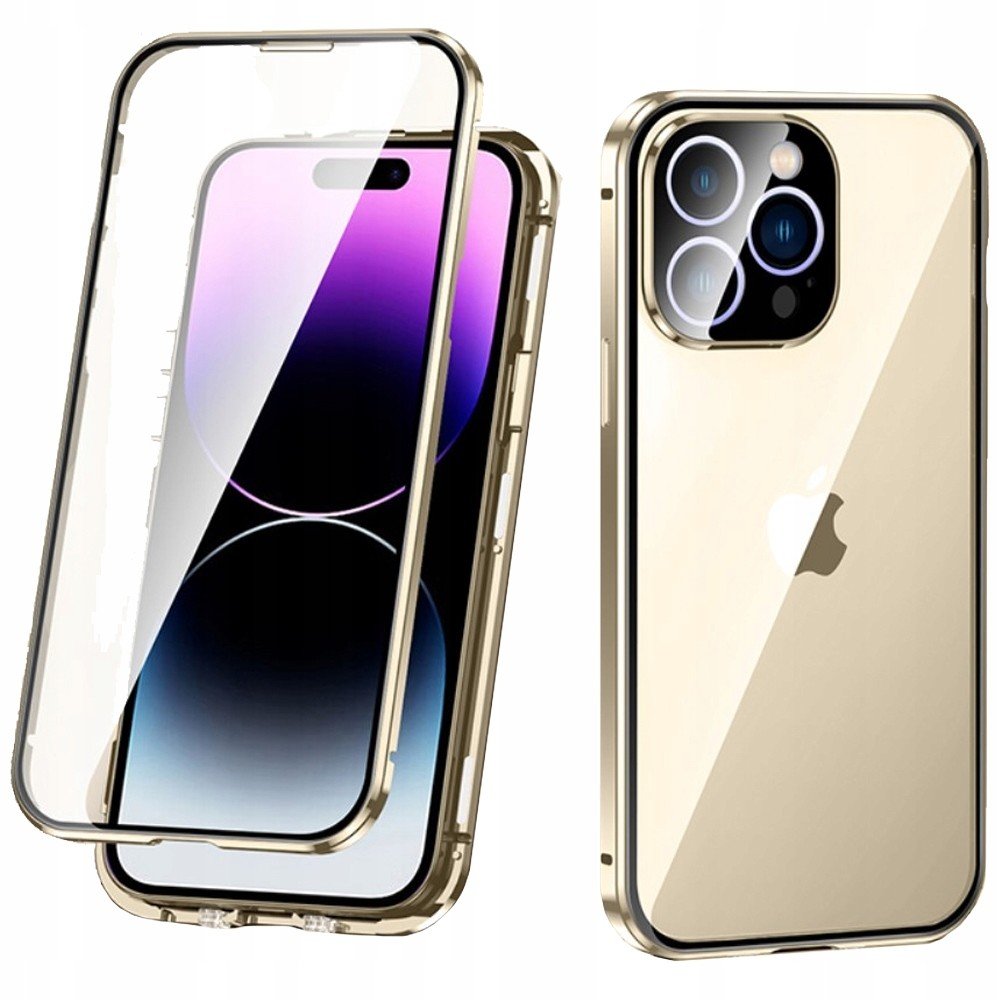 Magnetické pouzdro Dual Glass Case pro iPhone 14 Pro