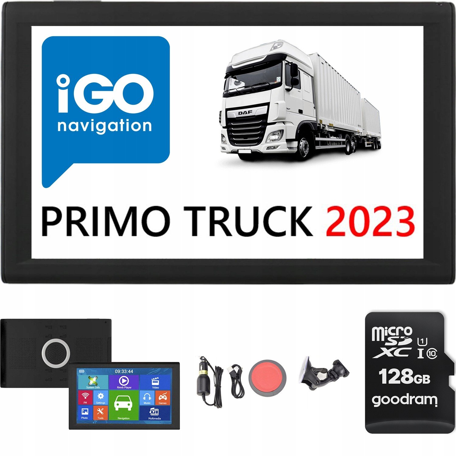 Navigace 9 Palců Igo Primo Truck Tir Kamion 9'