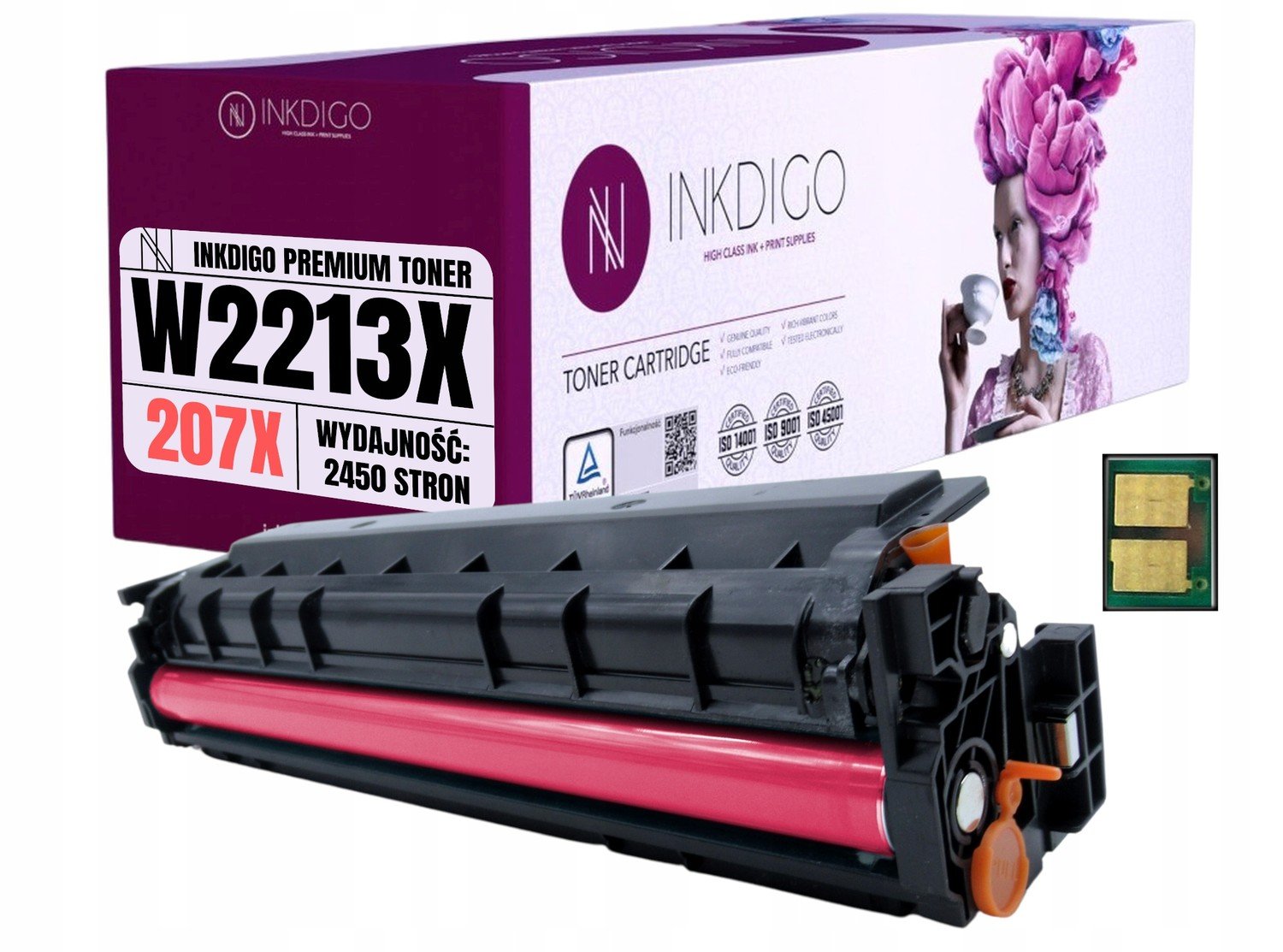 Toner pro Hp W2213X LaserJet M255nw M283fdn Chip