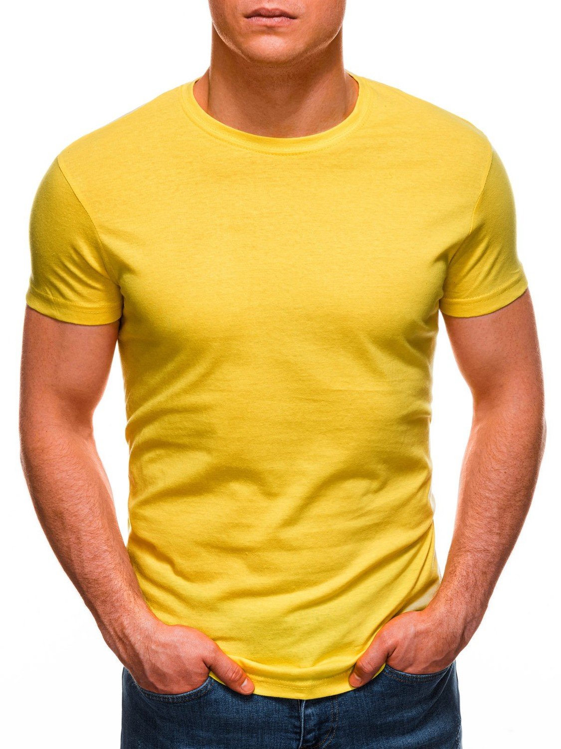 Edoti Men's plain t-shirt