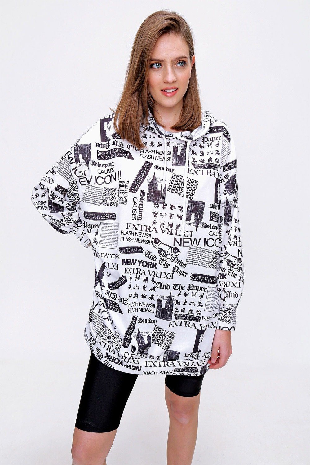 Bigdart Sweatshirt - White - Oversize