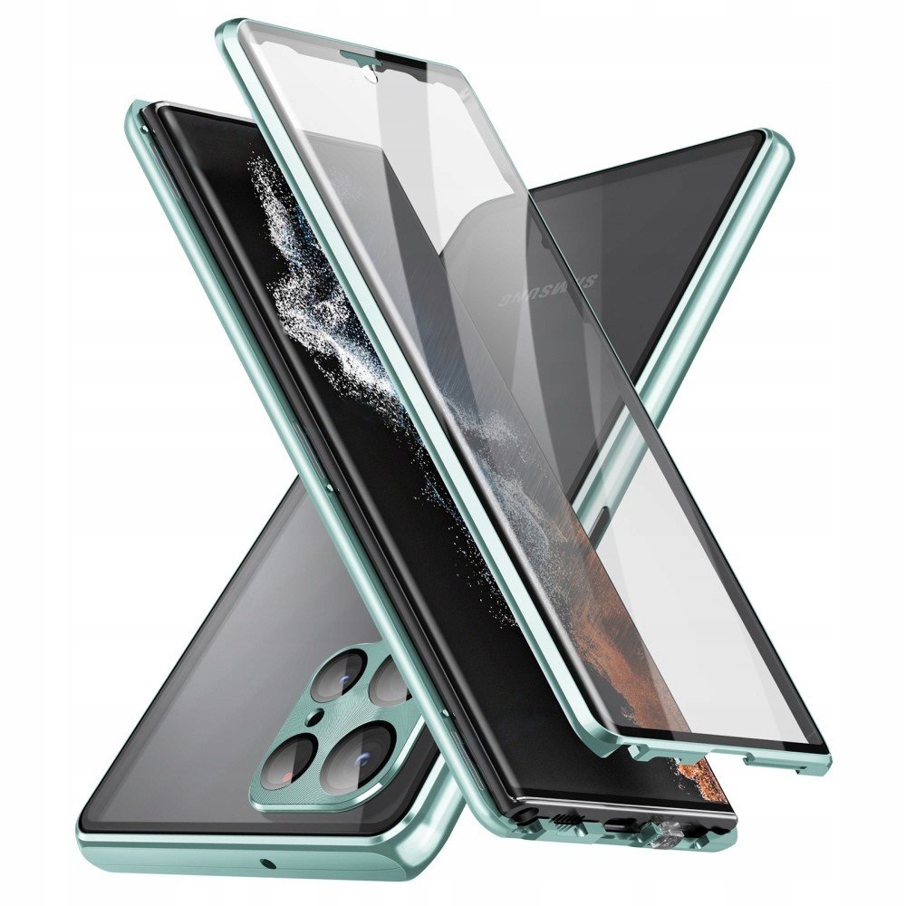 Magnetické pouzdro Dual Glass pro Galaxy S23 Ultra