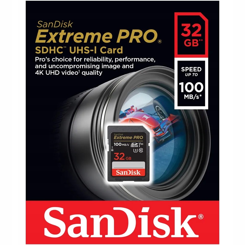 Karta Sandisk Extreme Pro Sdhc 32 Gb 100/90 Mb V30