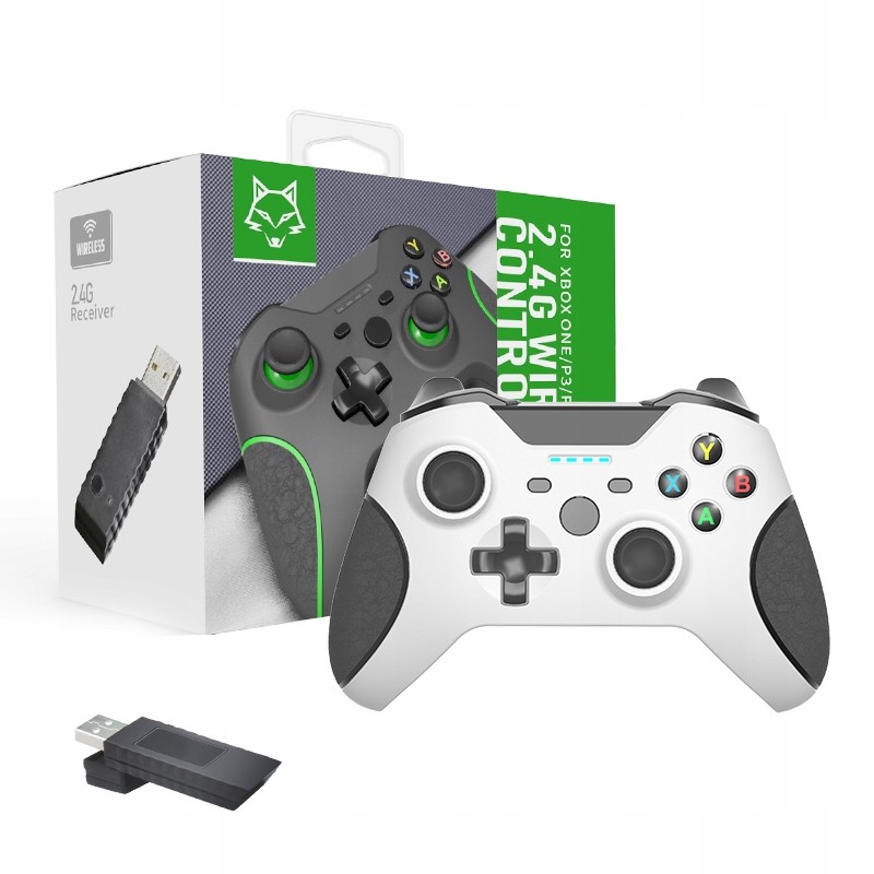Kontroler Pad 2.4G pro Xbox One Series Pc bílá