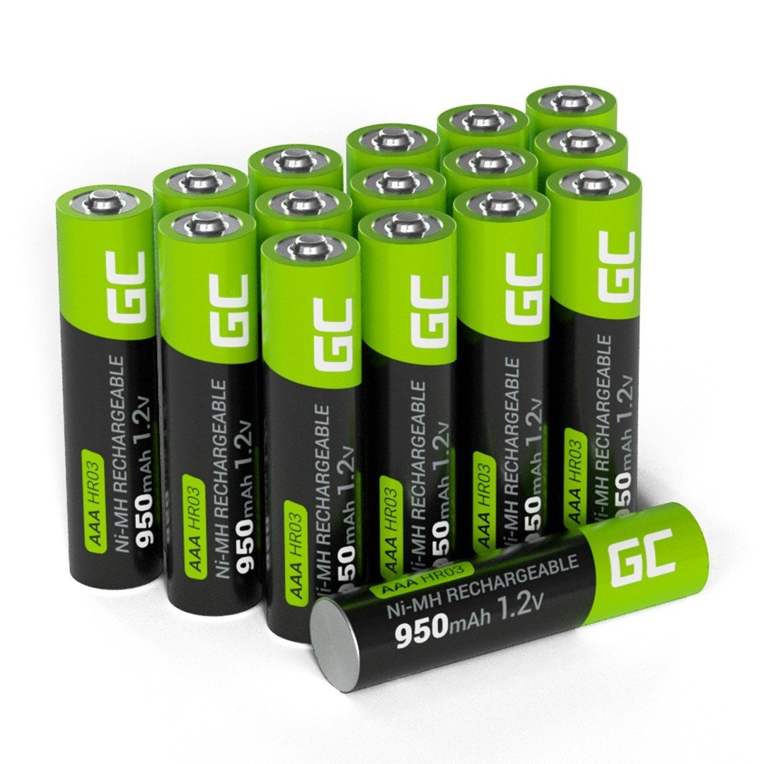 16x dobíjecí baterie Aaa R3 950 mAh