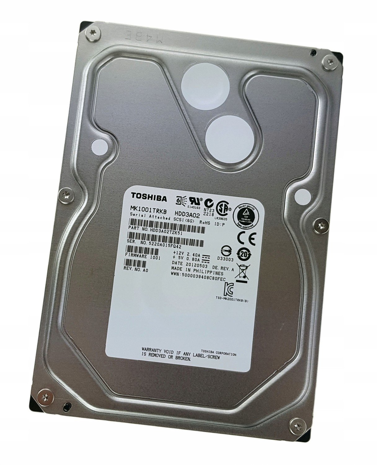 Disk Toshiba MK1001TRKB 1TB Sas 6G 7.2K 16MB 3.5''