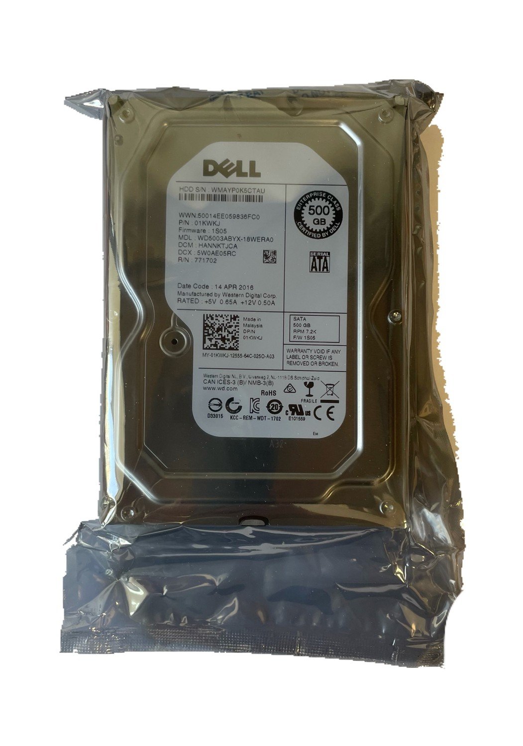 Dell Nový C3YJM 2R42K 500GB Sata 7.2K 3.5 Gw