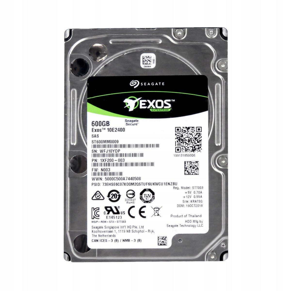 Seagate Exos 600GB 10K 128MB SAS-3 2.5 ST600MM0009