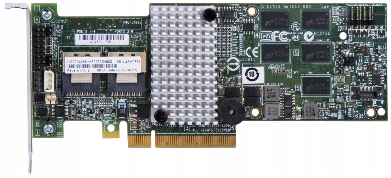 Ibm 46M0851 ServeRAID M5015 6G Sas/sata PCIe x8 Lp