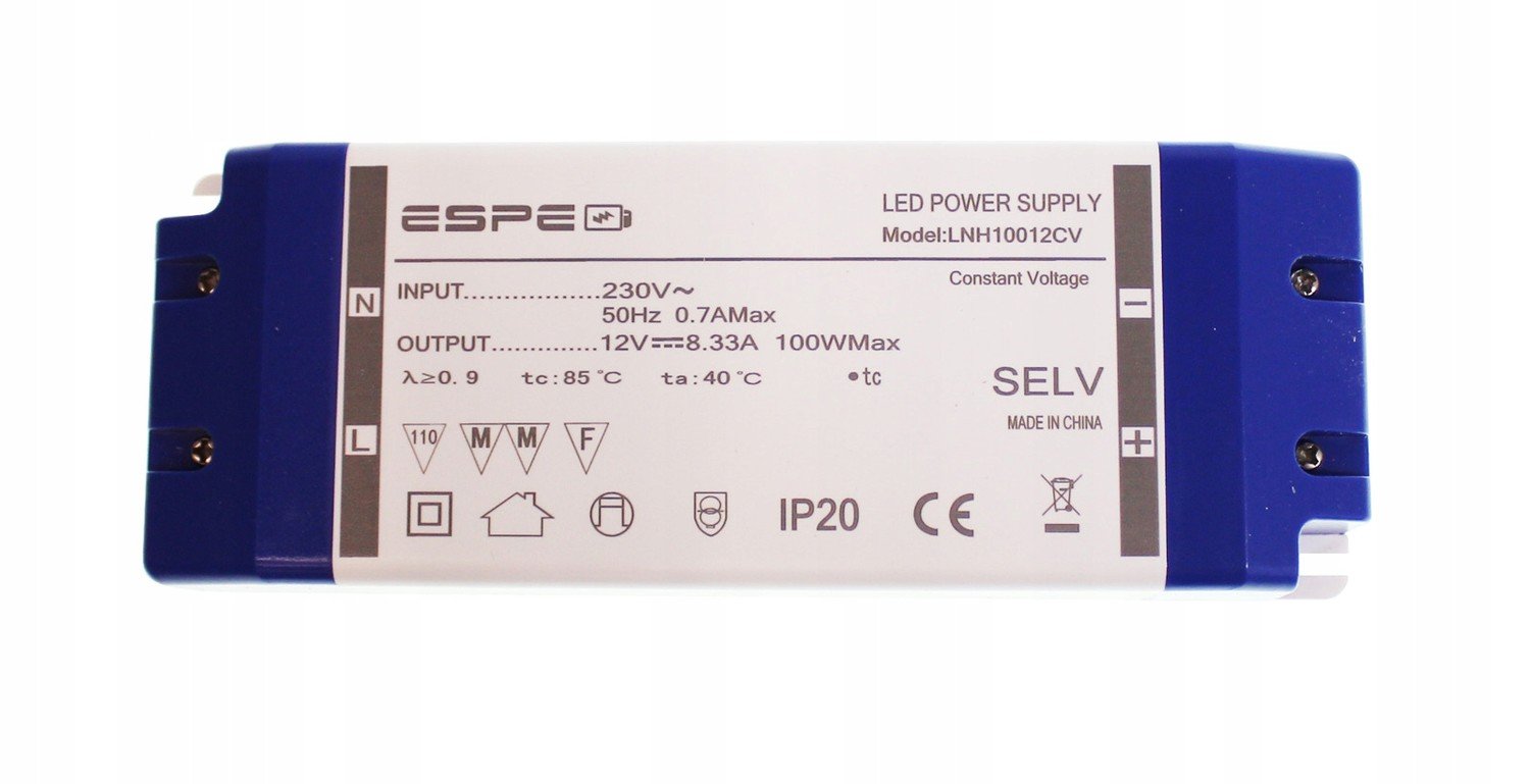 12V 8,3A 100W Napájecí Zdroj Pro Led Pásek Espe