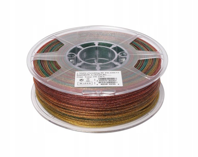eSun Twinkling Pla vlákno Rainbow 1,75mm, 1kg