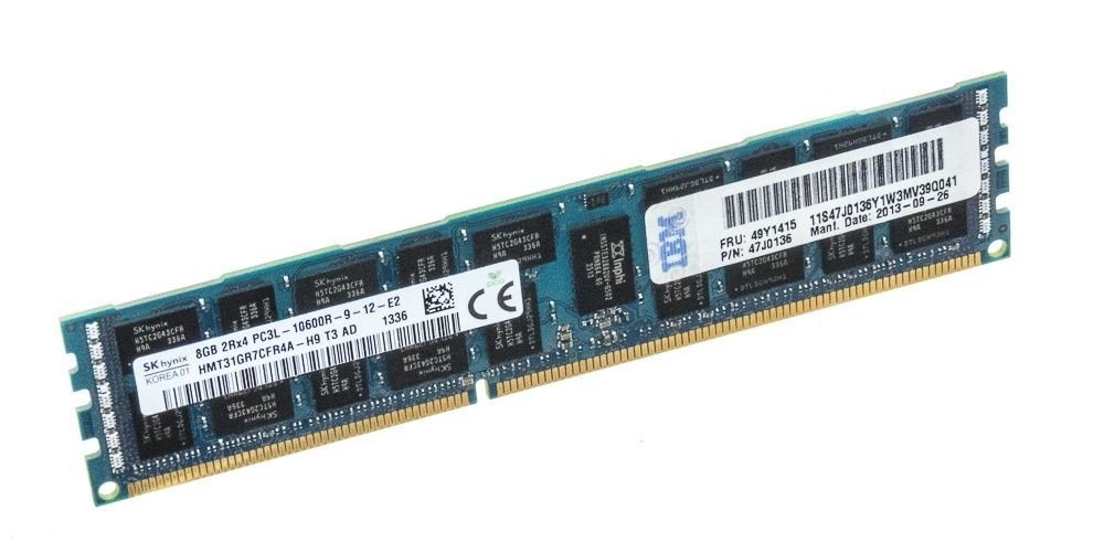 Ibm 49Y1415 DDR3 8GB Ecc Registrovaná 1333 MHz