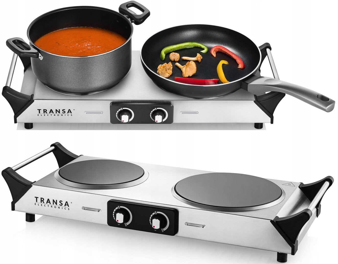 Elektrický sklokeramický dvouplotýnkový vařič 2100W