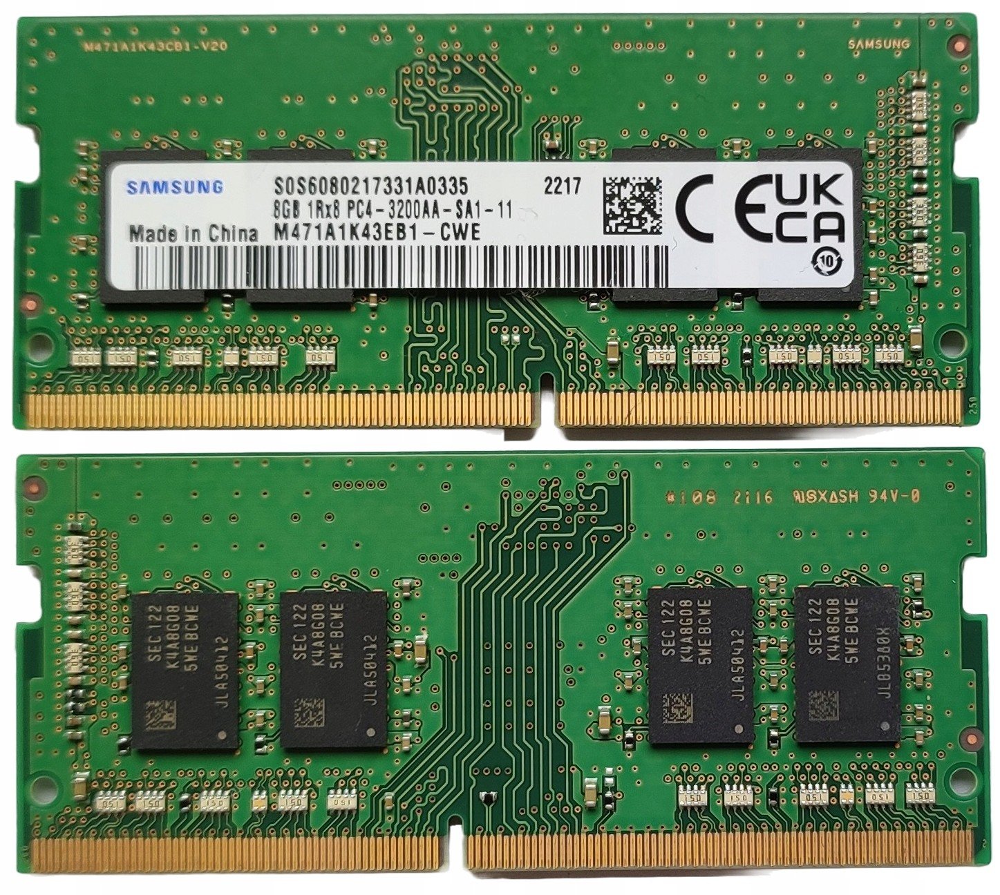 8GB Samsung 3200MHz 1,2V M471A1K43EB1-CWE 23%DPH