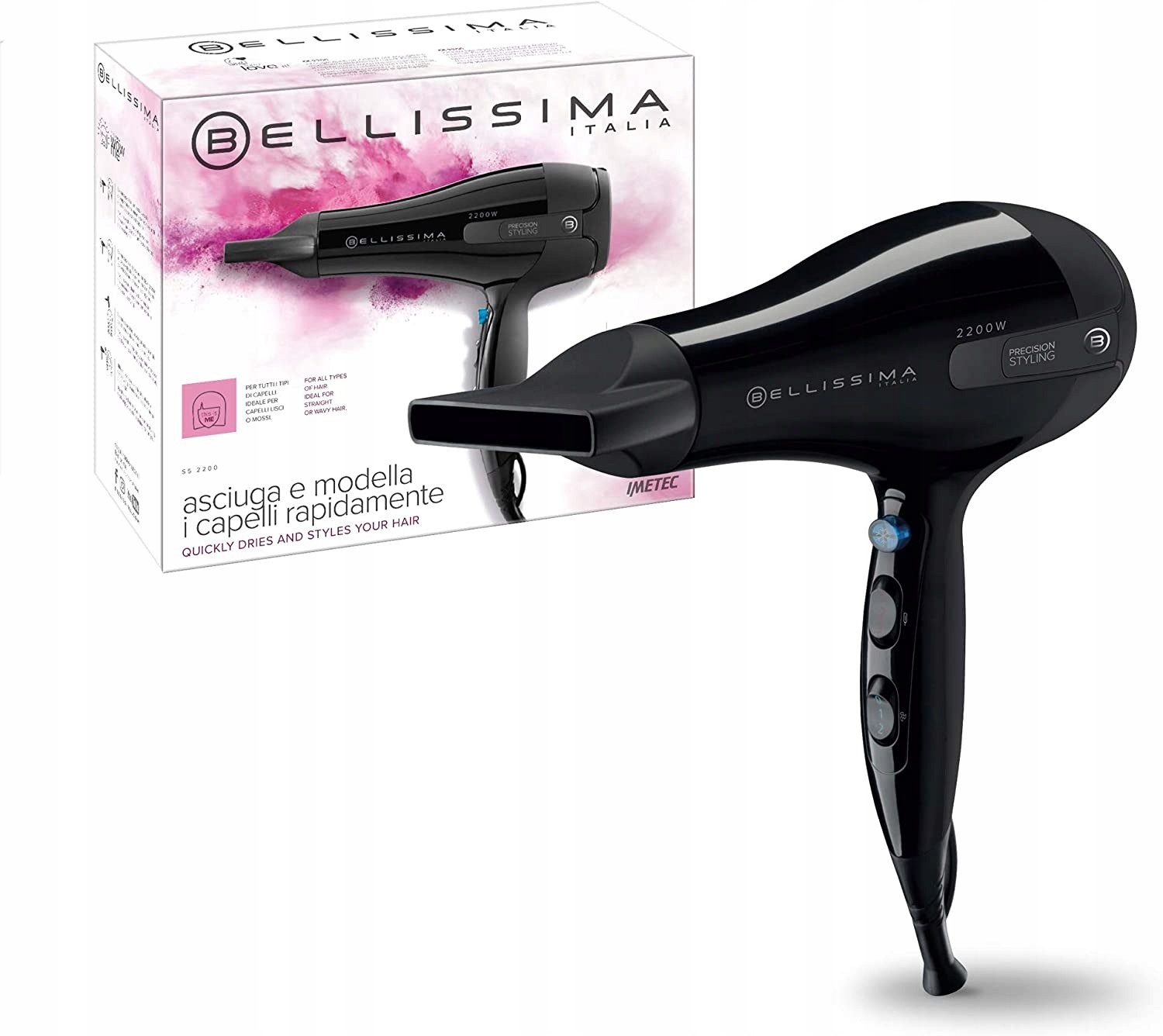 Bellissima S5 2200W vysoušeč vlasů černý