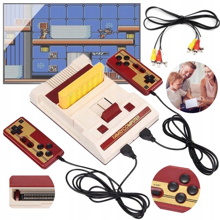 Retro Tv Konzole Televizní Hra 2 Pady 632HER