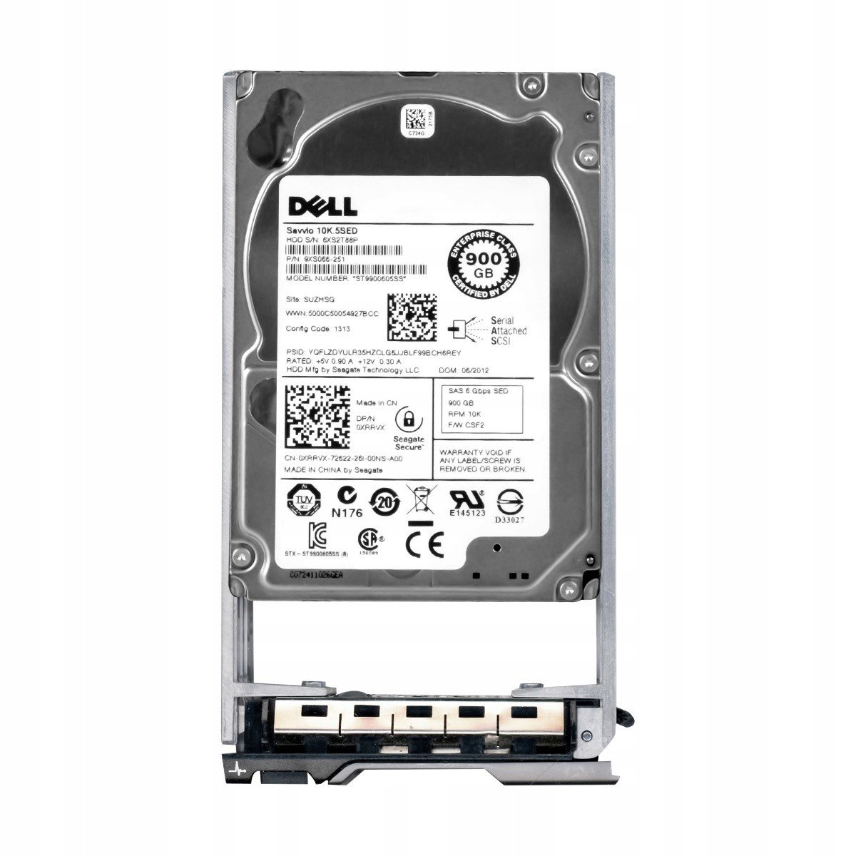 Dell 0XRRVX 900GB 10K 64MB SAS-2 2,5'' ST9900605SS