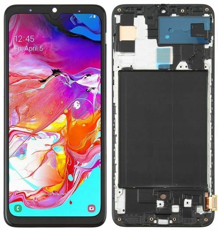 Displej Ekran Samsung A70 SM-A705 Ramka Oled
