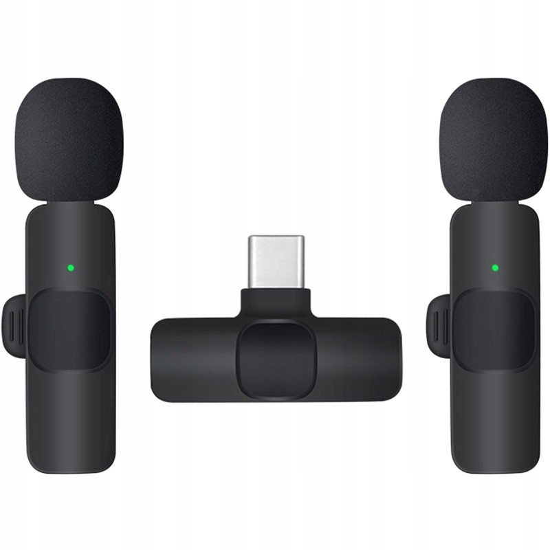 2x bezdrátový mikrofon Apexel na Usb-c