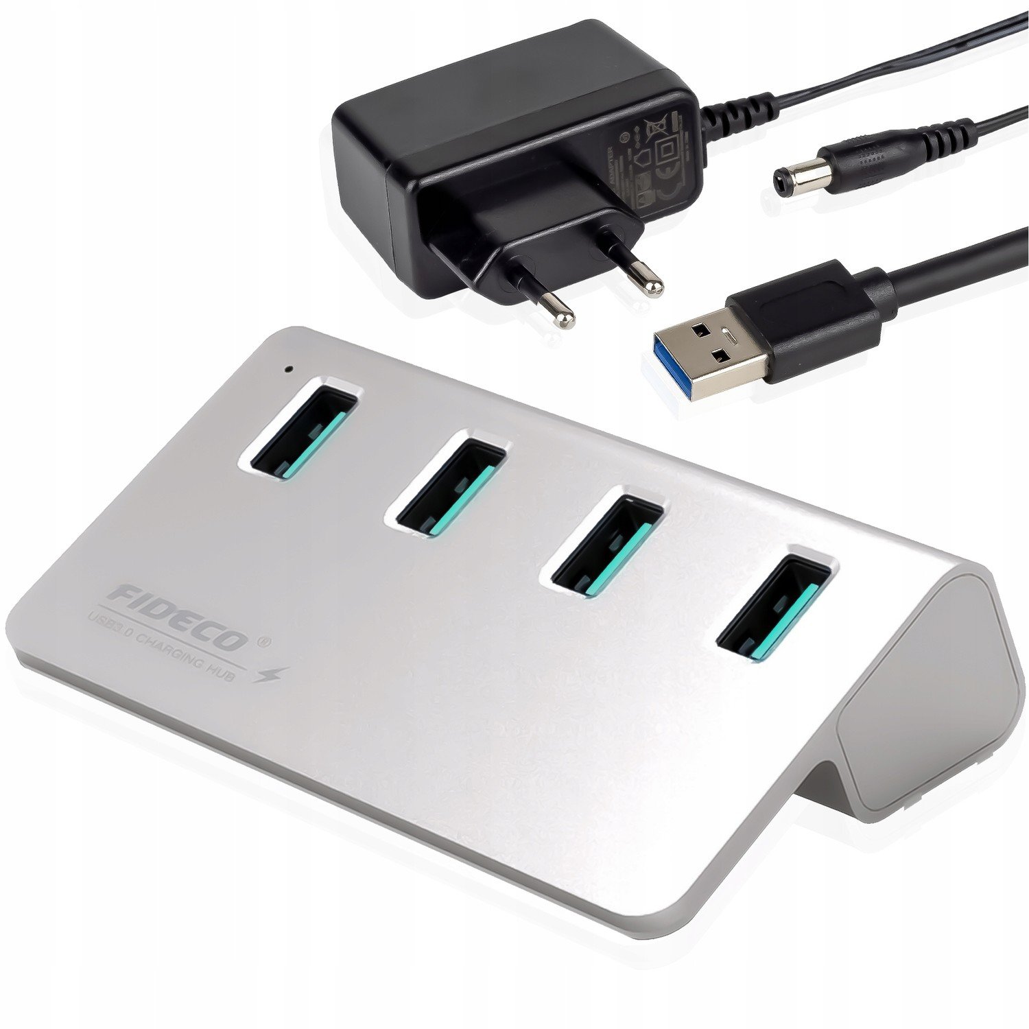 Hub Usb 3.2 Aktivní napájecí adaptér 4 Porty Usb 10 Gb/s