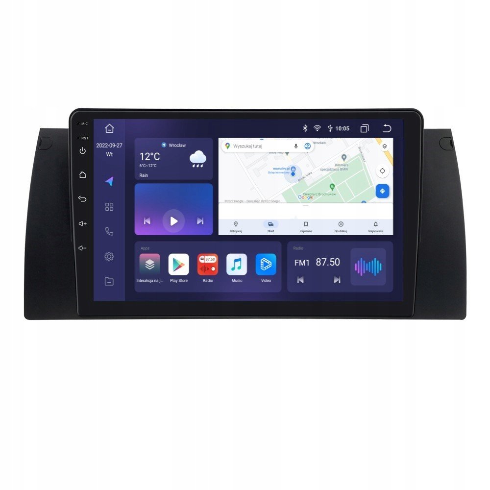 Rádio Android Bmw X5 E53 4/64GB Carplay Dsp Lte