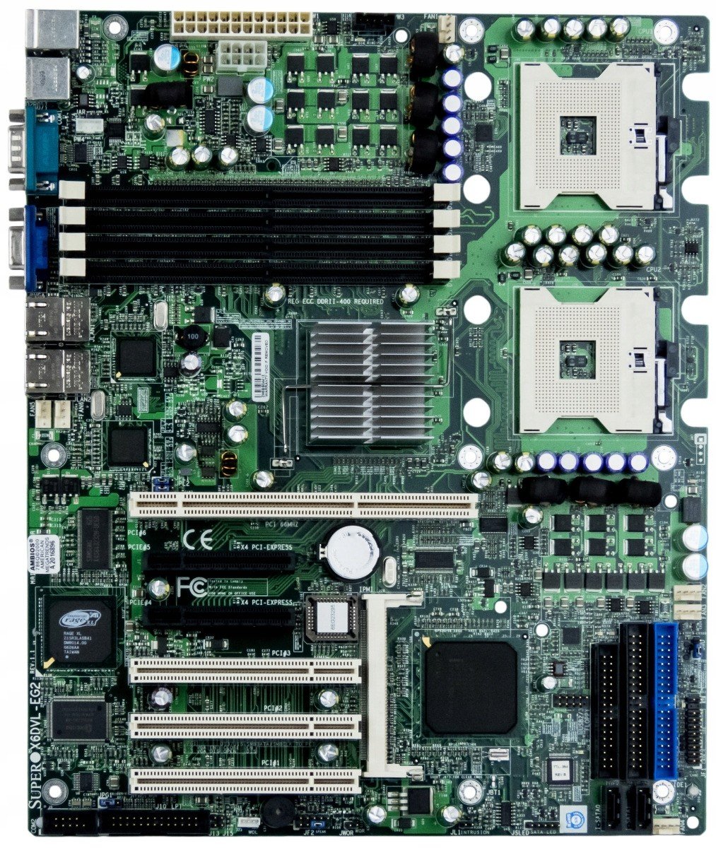Supermicro X6DVL-EG2 2x p.604 DDR2 Pci-x PCIe Pci