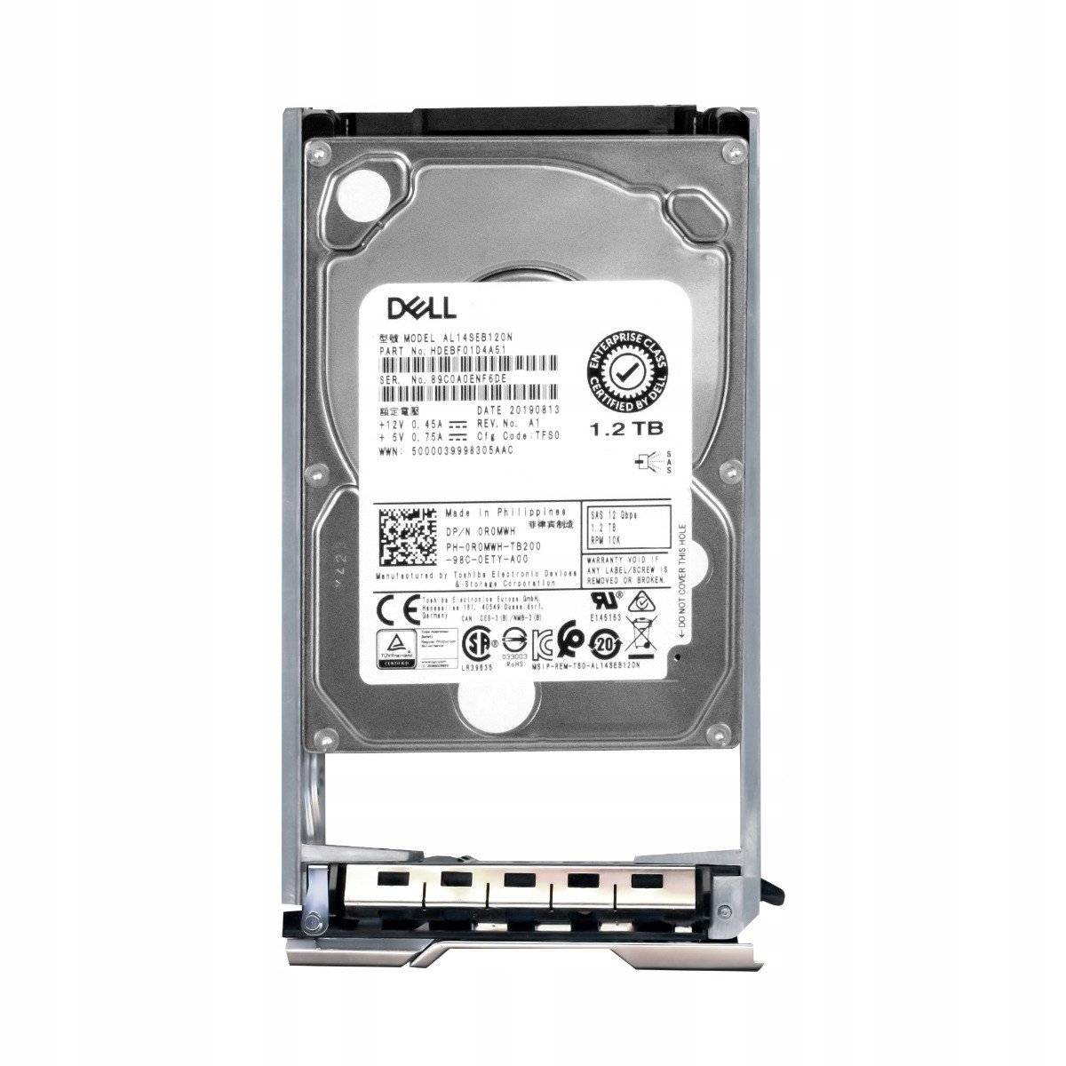 Dell 0R0MWH 1,2TB 10K 128MB SAS-3 2,5' AL14SEB120N