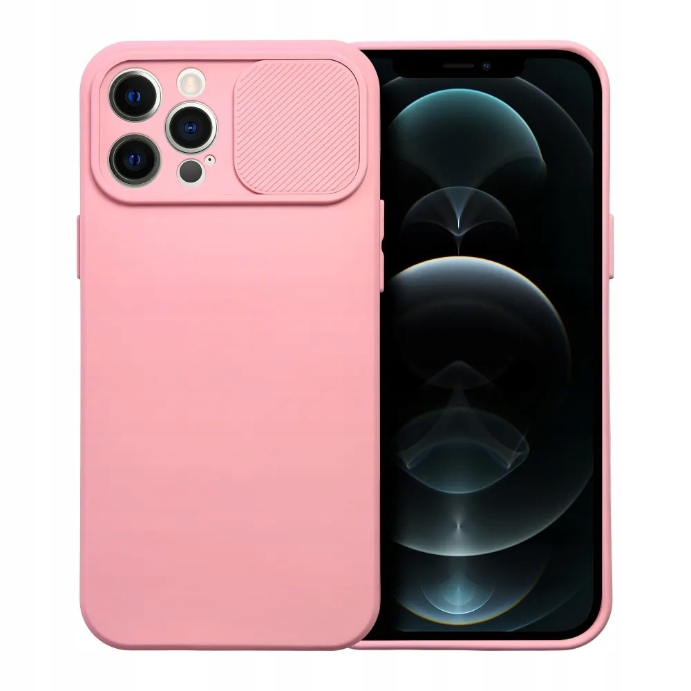 Slide pouzdro pro Iphone 12 Pro Max světle růžové